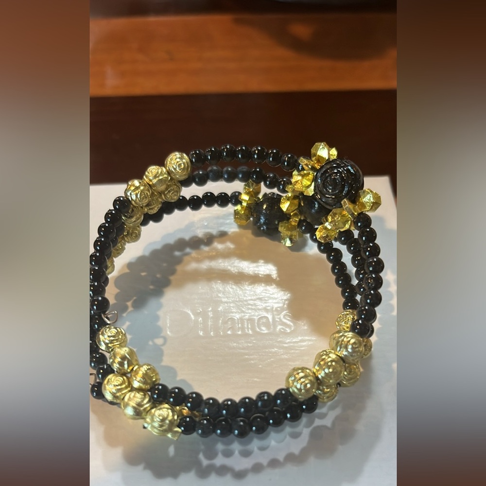 NNW ‘Attract Wealth’ Black/Gold Bracelet - Picture 5 of 5